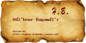Hübner Bagamér névjegykártya